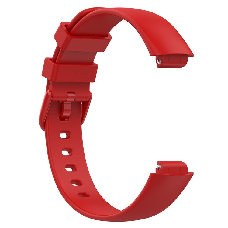 For Fitbit Inspire 3 Silicone Watch Bands Soft Replacement Strap, Size: S - Red