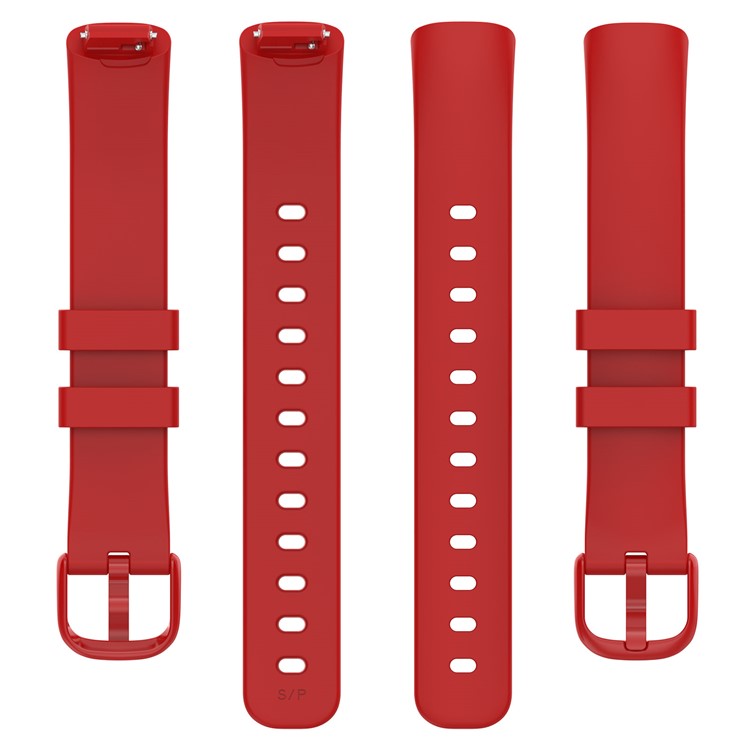 For Fitbit Inspire 3 Silicone Watch Bands Soft Replacement Strap, Size: S - Red