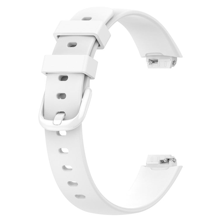 For Fitbit Inspire 3 Silicone Watch Bands Soft Replacement Strap, Size: S - White