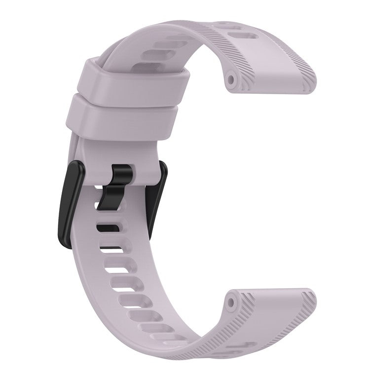 For Garmin Forerunner 955 Silicone Watch Band Soft Sport Strap - Light Purple