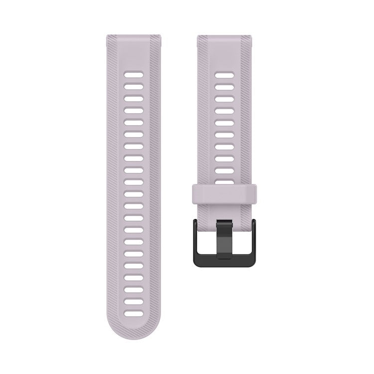 For Garmin Forerunner 955 Silicone Watch Band Soft Sport Strap - Light Purple