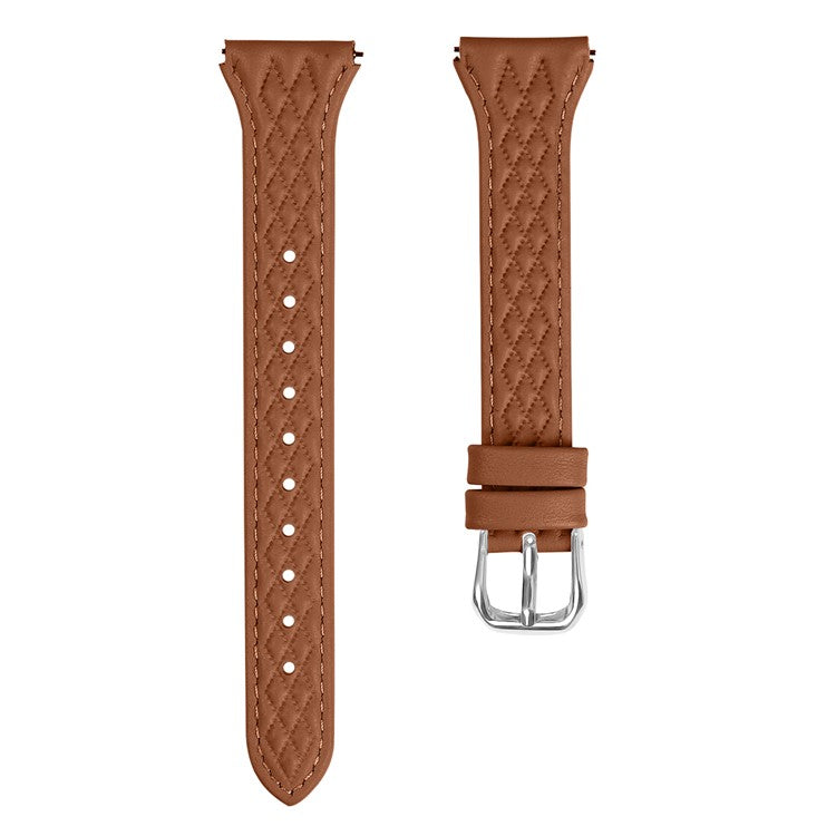 For Garmin Vivomove 3 / GarminMove 3 Watch Strap Top-Layer Cow Leather Watchband - Brown