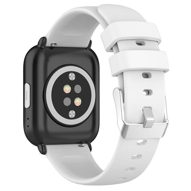 For Huami Amazfit Active / GTS 4 Mini Silicone Watch Band 20mm Replacement Strap - White