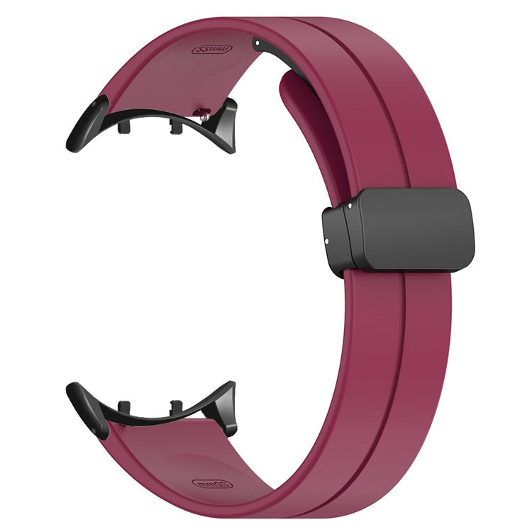 For vivo Watch 3 Band Silicone Sport Watch Straps with Folding Buckle - Wine Red