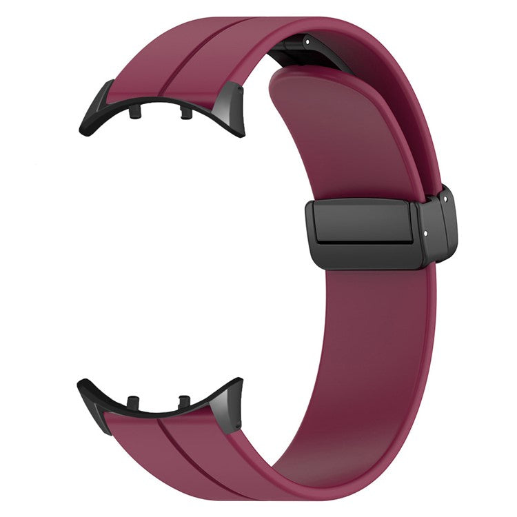 For vivo Watch 3 Band Silicone Sport Watch Straps with Folding Buckle - Wine Red
