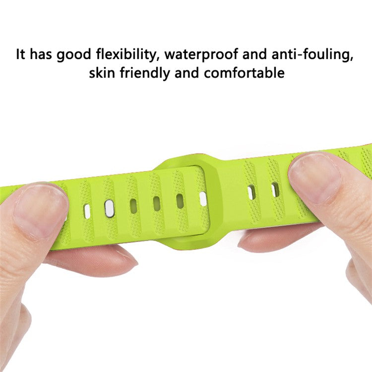 For Apple Watch Series 10 42mm / 9 8 7 41mm / SE (2023) SE (2022) SE 6 5 4 40mm / 3 2 1 38mm Band Fluororubber Watch Straps - White