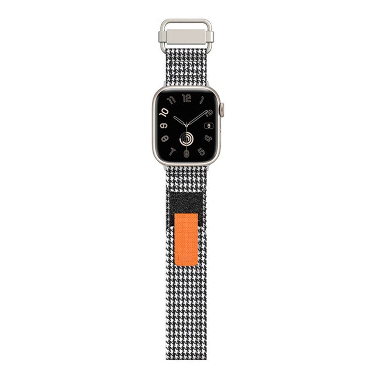 For Apple Watch Series 10 42mm / 9 8 7 41mm / SE (2023) SE (2022) SE 6 5 4 40mm / 3 2 1 38mm Nylon Watch Strap - Mini Grids
