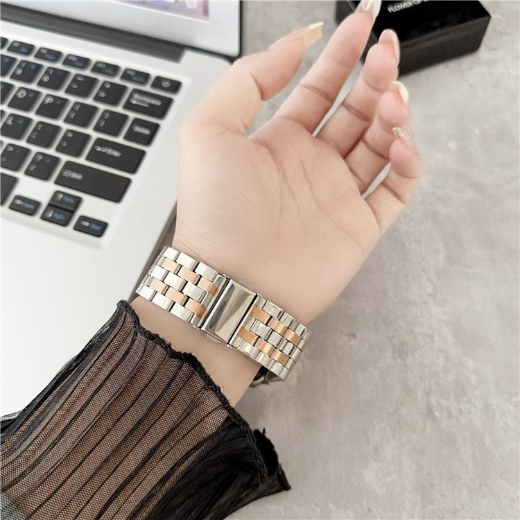 For Apple Watch Series 10 42mm / 9 8 7 41mm / SE (2023) SE (2022) SE 6 5 4 40mm / 3 2 1 38mm Stainless Steel Band - Black