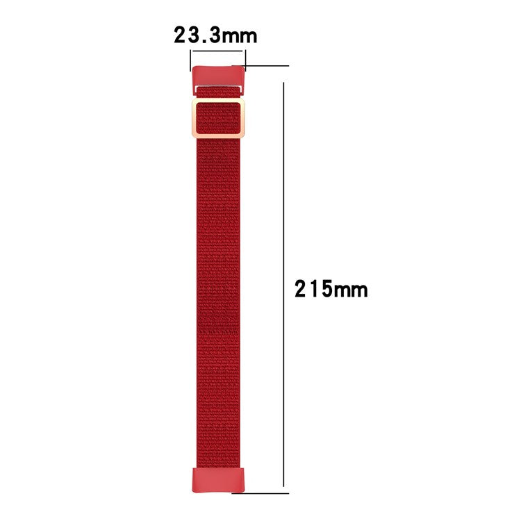 For Fitbit Charge 5 / Charge 6 Braided Nylon Wrist Band Replacement Strap - Army Green