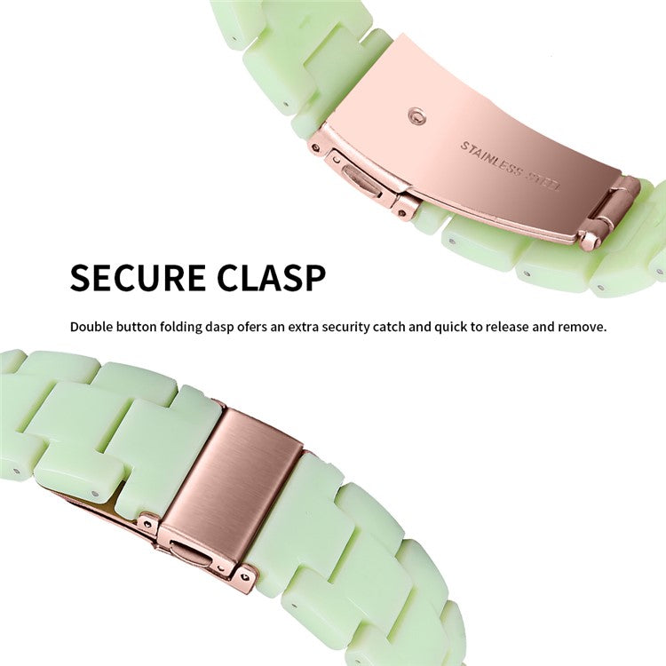 For Donerton P36 / P22 / P32 Replacement Watch Band Waterproof Resin Watch Strap - Avocado Green