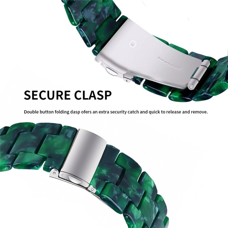 Waterproof Strap for AGPTEK LW31 Replacement Resin Watch Band - Matte Green