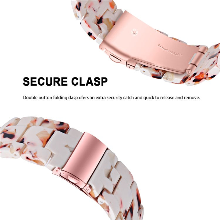 For AGPTEK LW31 Replacement Band Waterproof Resin Sports Watch Strap - Nougat