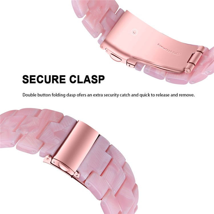Resin Band for Popglory 1.4" P22 / 1.85" P66 Smart Watch Replacement Strap - Pearl Pink