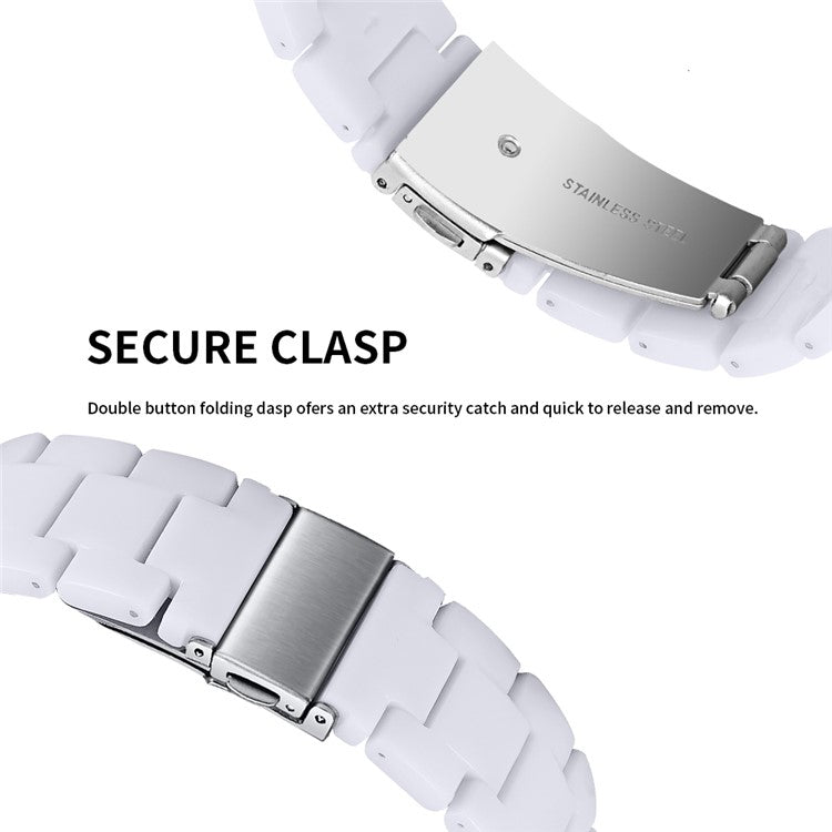 Replacement Band for KALINCO P22 Waterproof Resin Sports Watch Strap - White
