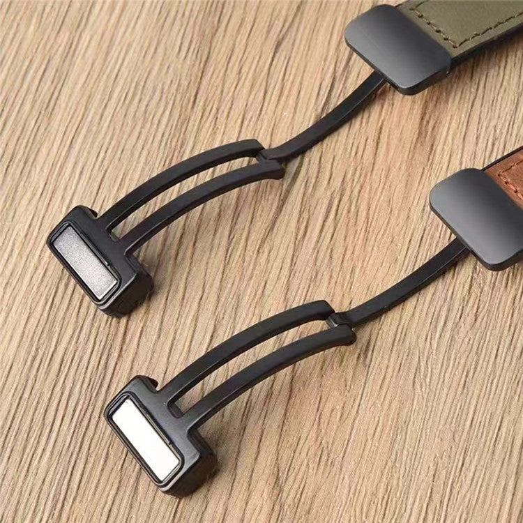 For Apple Watch 10 46mm / Ultra 2 / Ultra 49mm / 9 8 7 45mm / SE (2023) SE (2022) SE 6 5 4 44mm / 3 2 1 42mm Genuine Cow Leather Band - Crazy Horse / Light Brown