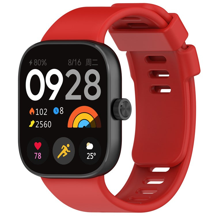 For Xiaomi Redmi Watch 4 / Smart Band 8 Pro Watch Band Silicone Strap Replacement - Red