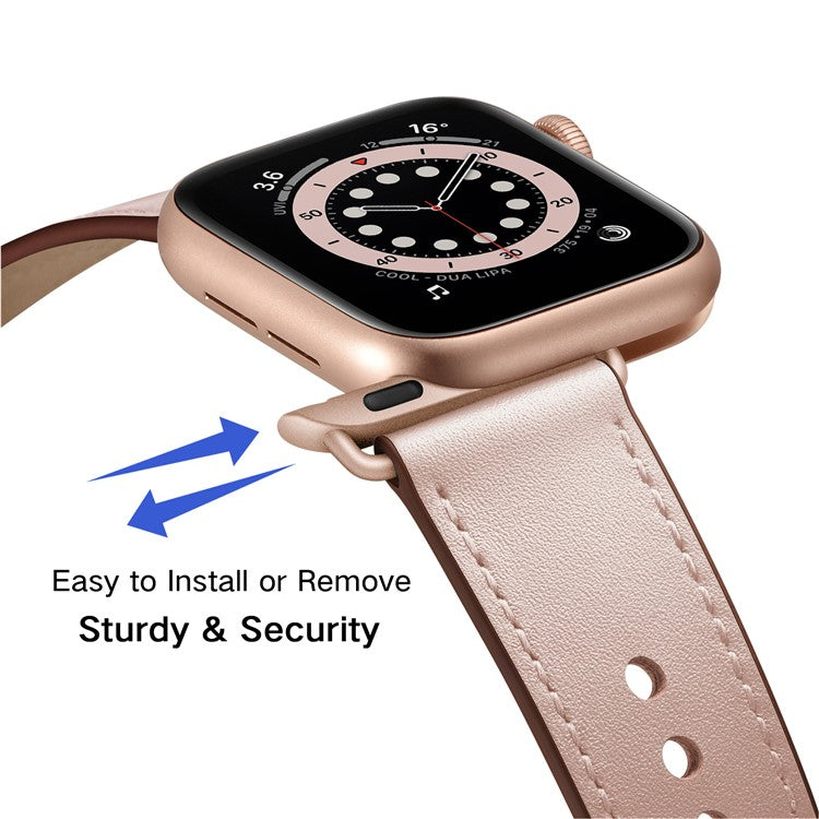 For Apple Watch Series 10 42mm / 9 8 7 41mm / SE (2023) SE (2022) SE 6 5 4 40mm / 3 2 1 38mm Wrist Strap - Pink
