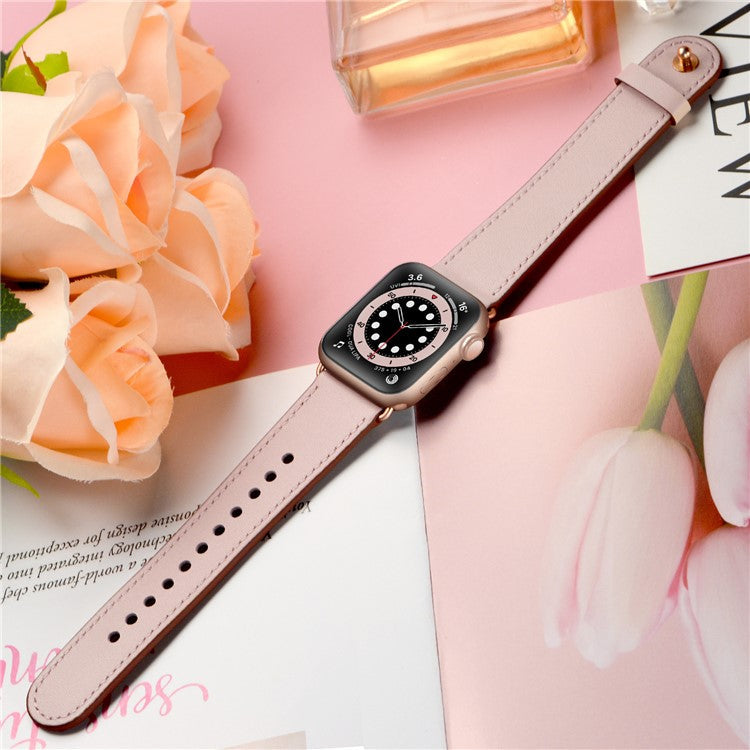 For Apple Watch Series 10 42mm / 9 8 7 41mm / SE (2023) SE (2022) SE 6 5 4 40mm / 3 2 1 38mm Wrist Strap - Pink