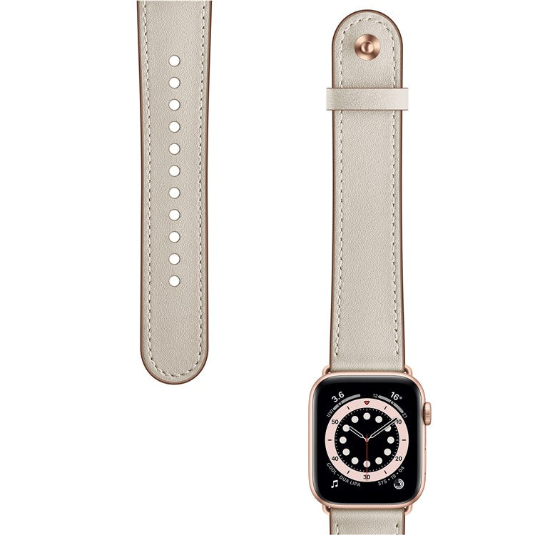 For Apple Watch 10 46mm / Ultra 2 / Ultra 49mm / 9 8 7 45mm / SE (2023) SE (2022) SE 6 5 4 44mm / 3 2 1 42mm Watch Band Strap - Beige