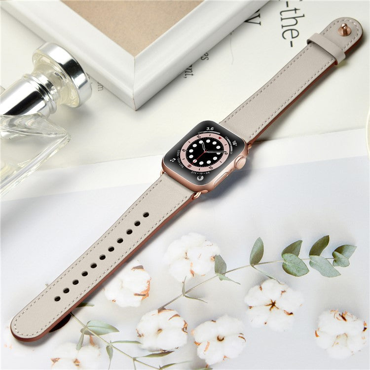 For Apple Watch 10 46mm / Ultra 2 / Ultra 49mm / 9 8 7 45mm / SE (2023) SE (2022) SE 6 5 4 44mm / 3 2 1 42mm Watch Band Strap - Beige