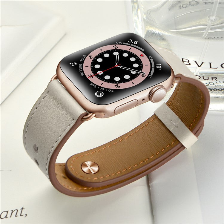 For Apple Watch 10 46mm / Ultra 2 / Ultra 49mm / 9 8 7 45mm / SE (2023) SE (2022) SE 6 5 4 44mm / 3 2 1 42mm Watch Band Strap - Beige