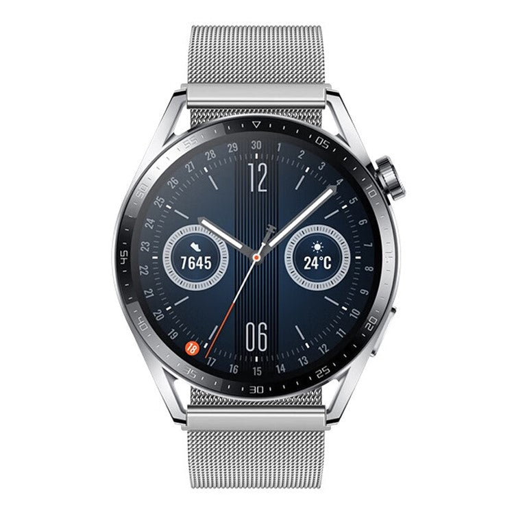 For Huawei Watch GT 3 42mm / Samsung Galaxy Watch3 41mm 20mm Magnetic Strap Replacement - Silver