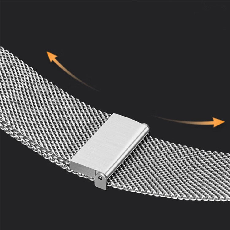 For Huawei Watch GT 3 42mm / Samsung Galaxy Watch3 41mm 20mm Magnetic Strap Replacement - Silver