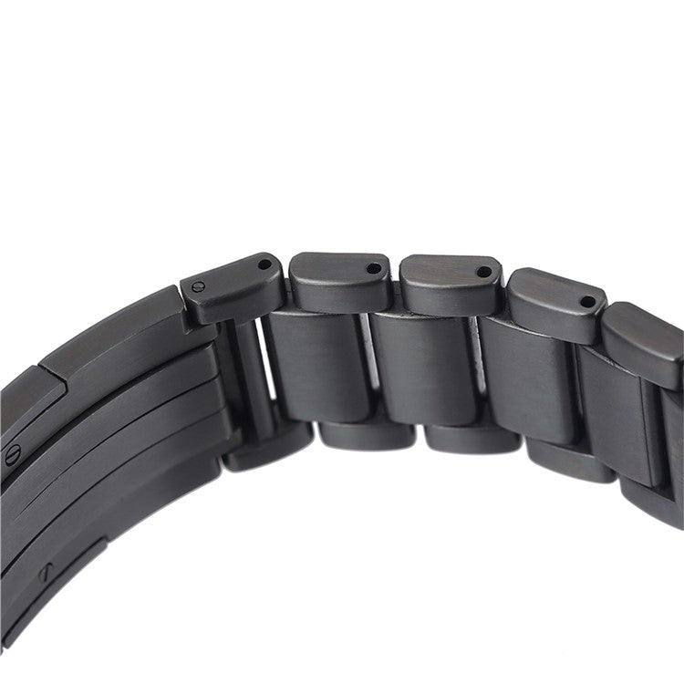 For Huawei Watch GT 4 46mm / Watch 4 / Watch 4 Pro 22mm Stainless Steel Band Folding Buckle Watch Strap - Grey