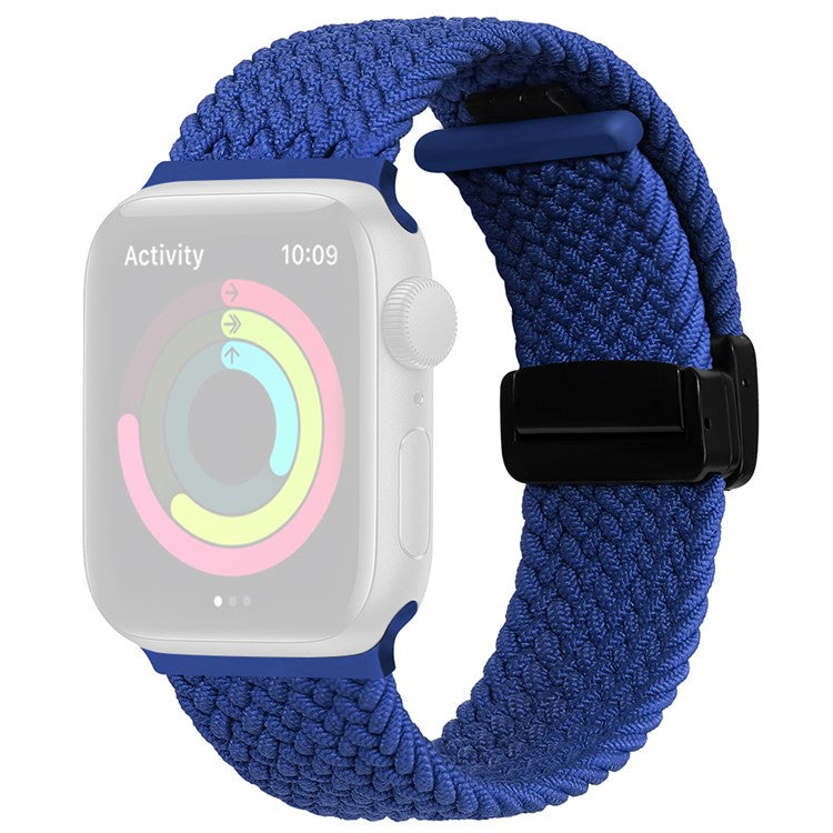 For Apple Watch 10 46mm / Ultra 2 / Ultra 49mm / 9 8 7 45mm / SE (2023) SE (2022) SE 6 5 4 44mm / 3 2 1 42mm Watch Strap Nylon Wristband - Blue
