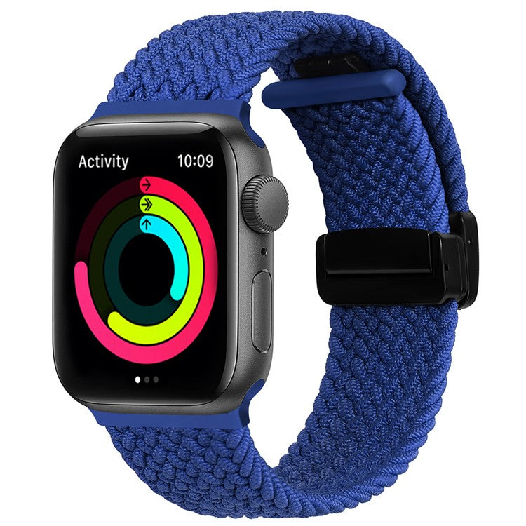 For Apple Watch 10 46mm / Ultra 2 / Ultra 49mm / 9 8 7 45mm / SE (2023) SE (2022) SE 6 5 4 44mm / 3 2 1 42mm Watch Strap Nylon Wristband - Blue
