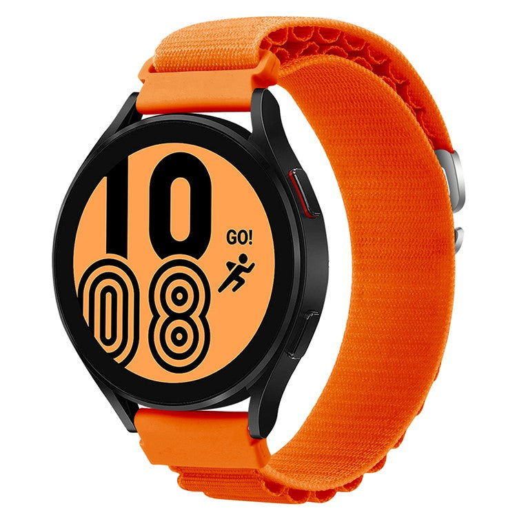 KALEBOL KLB-GSNL-001 For Samsung Galaxy Watch6 / Watch6 Classic Nylon Watch Band 20mm Wrist Strap - Orange
