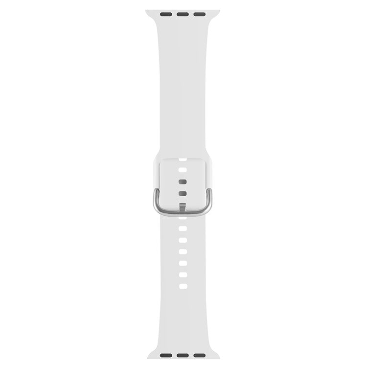 KALEBOL For Apple Watch Series 10 42mm / 9 8 7 41mm / SE (2023) SE (2022) SE 6 5 4 40mm / 3 2 1 38mm Silicone Watch Strap - White