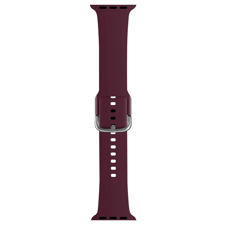 KALEBOL For Apple Watch 10 46mm / Ultra 2 / Ultra 49mm / 9 8 7 45mm / SE (2023) SE (2022) SE 6 5 4 44mm / 3 2 1 42mm Sporty Silicone Band - Wine Red