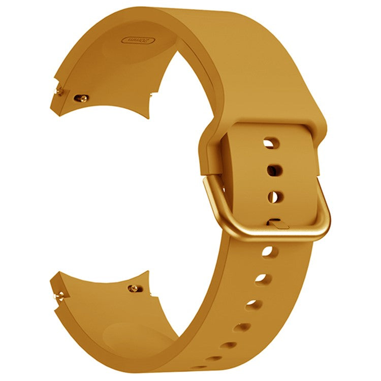 KALEBOL For Samsung Galaxy Watch FE 40mm / Watch4 / Watch 5 / Watch6 Silicone Watch Bands Waterproof Soft Strap - Yellow