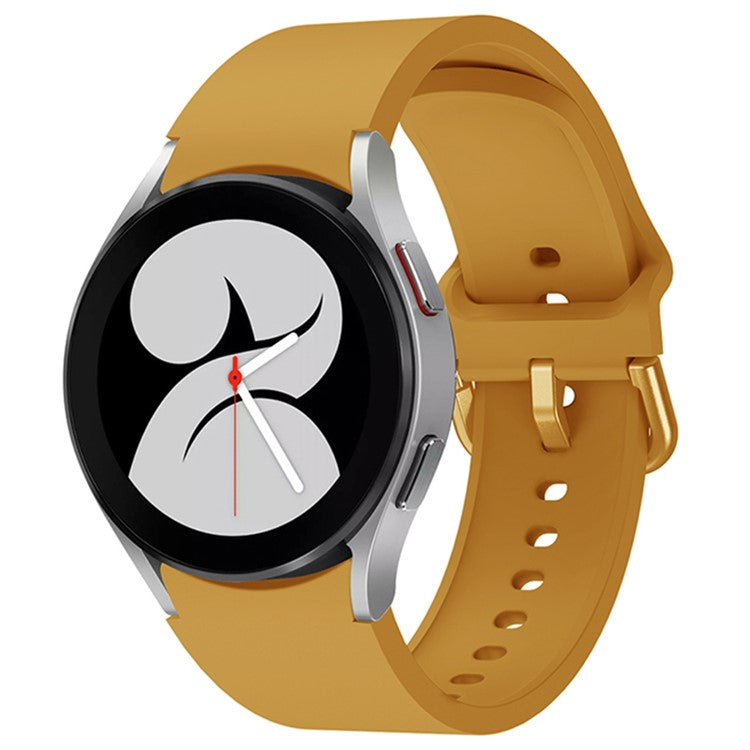 KALEBOL For Samsung Galaxy Watch FE 40mm / Watch4 / Watch 5 / Watch6 Silicone Watch Bands Waterproof Soft Strap - Yellow