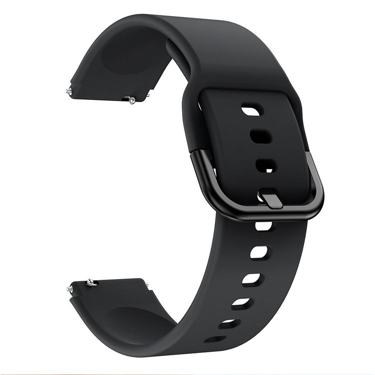 KALEBOL KLB-SXKGJ-001 18mm Universal Smartwatch Strap Silicone Replacement Wrist Band - Black