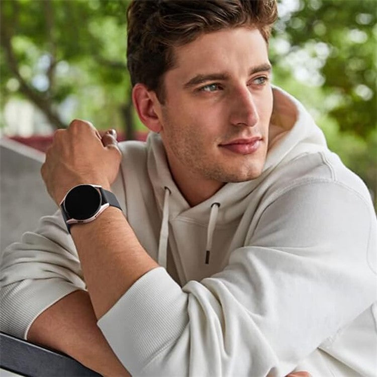 KALEBOL KLB-SXKGJ-001 18mm Universal Smartwatch Strap Silicone Replacement Wrist Band - Black