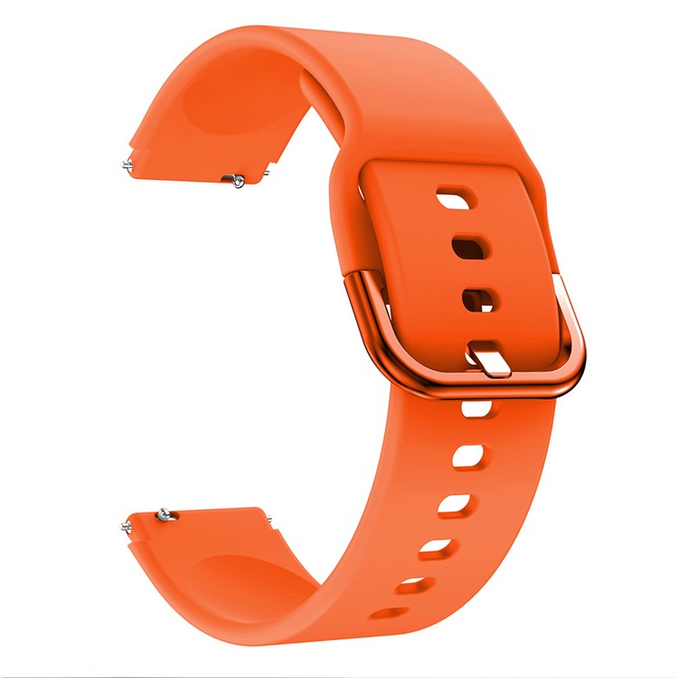 KALEBOL KLB-SXKGJ-001 18mm Universal Smartwatch Strap Silicone Replacement Wrist Band - Orange