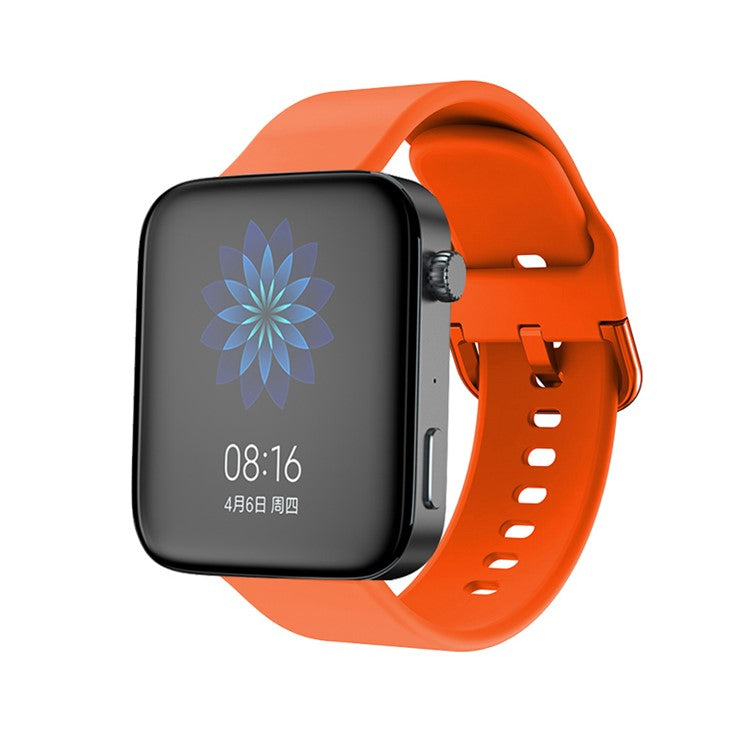 KALEBOL KLB-SXKGJ-001 18mm Universal Smartwatch Strap Silicone Replacement Wrist Band - Orange