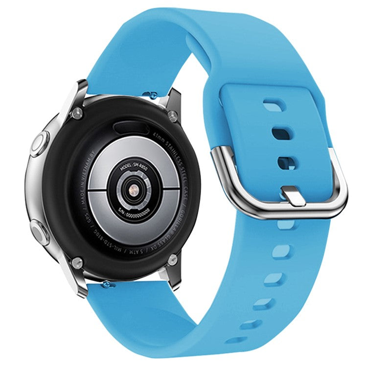 KALEBOL KLB-SXKGJ-001 18mm Universal Smartwatch Strap Silicone Replacement Wrist Band - Blue