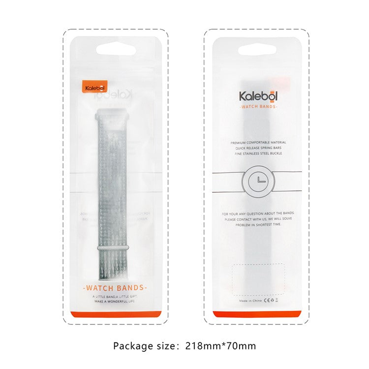 KALEBOL KLB-NLHH-001 For Samsung Galaxy Watch6 / Watch6 Classic Watch Strap 20mm Nylon Loop Band - Pink