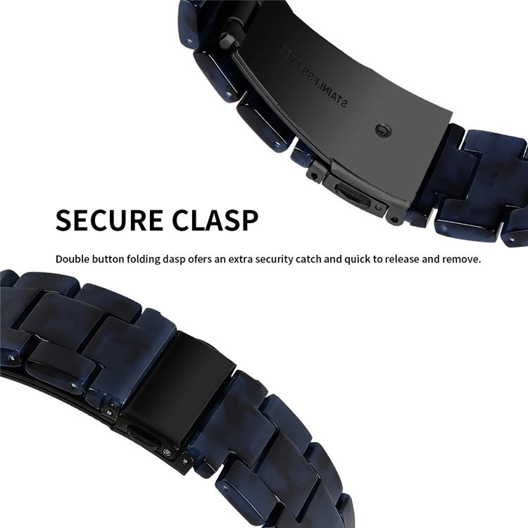 For Nokia Withings Steel HR 40mm Waterproof Resin Acrylic Smart Watch Band Strap 20mm - Style G