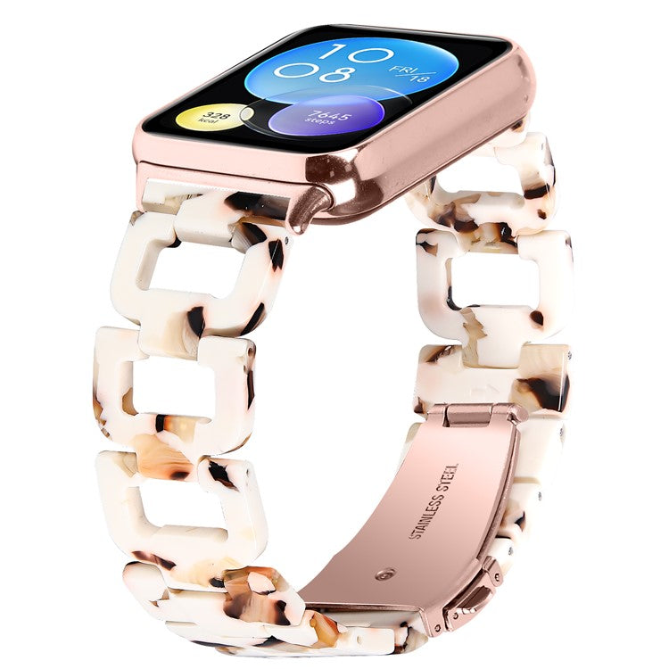 For Xiaomi Smart Band 8 Pro Smart Watch D-Shape Strap Resin Bracelet Watchband Replacement - Nougat