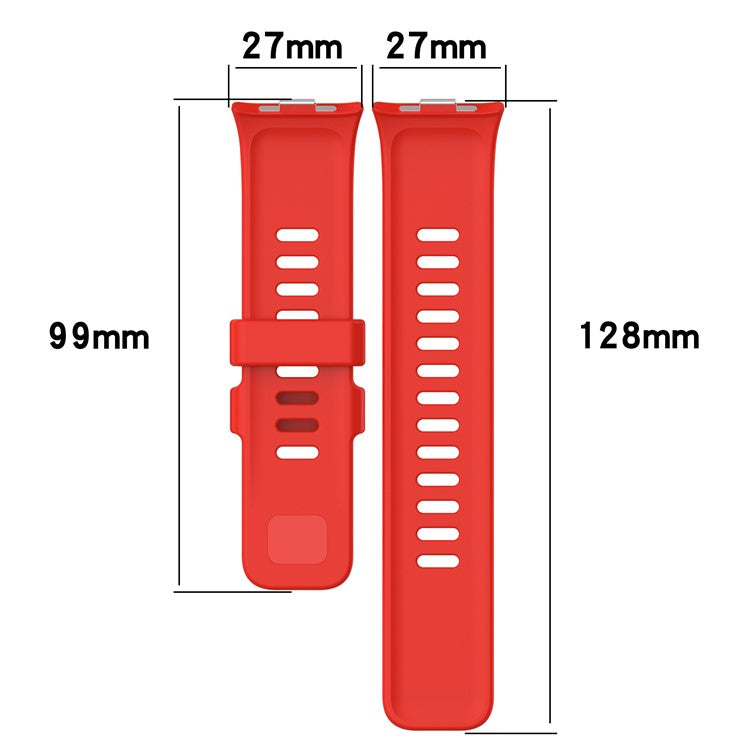 For Xiaomi Redmi Watch 4 / Smart Band 8 Pro Silicone Wrist Strap with Watch Case - Black