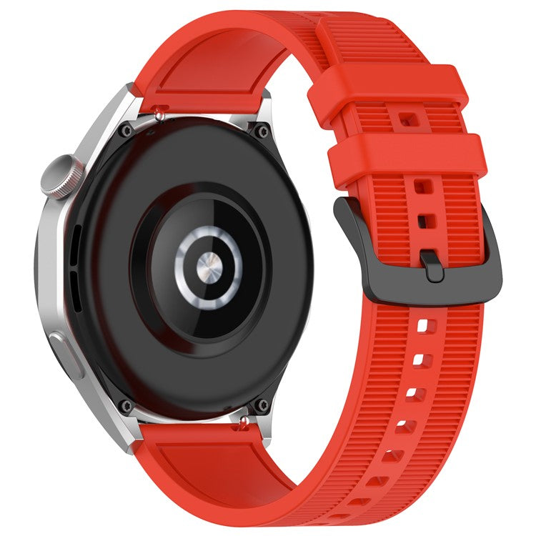 For Huawei Watch GT 4 / Garmin Venu 2 Watch Band 22mm Soft Silicone Wrist Strap - Red