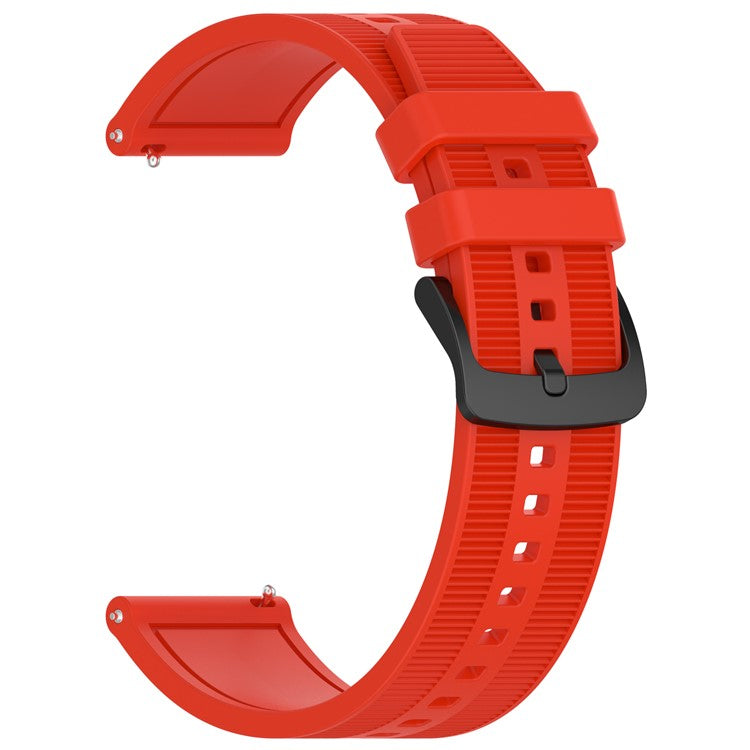 For Huawei Watch GT 4 / Garmin Venu 2 Watch Band 22mm Soft Silicone Wrist Strap - Red