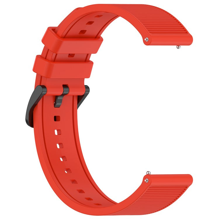 For Huawei Watch GT 4 / Garmin Venu 2 Watch Band 22mm Soft Silicone Wrist Strap - Red