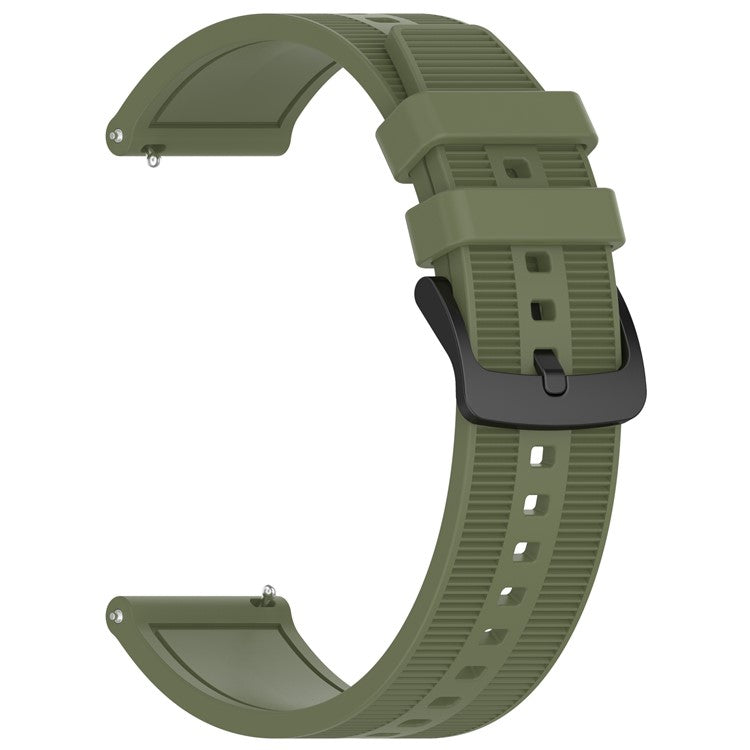 For Huawei Watch GT 4 / Garmin Venu 2 Watch Band 22mm Soft Silicone Wrist Strap - Official Green