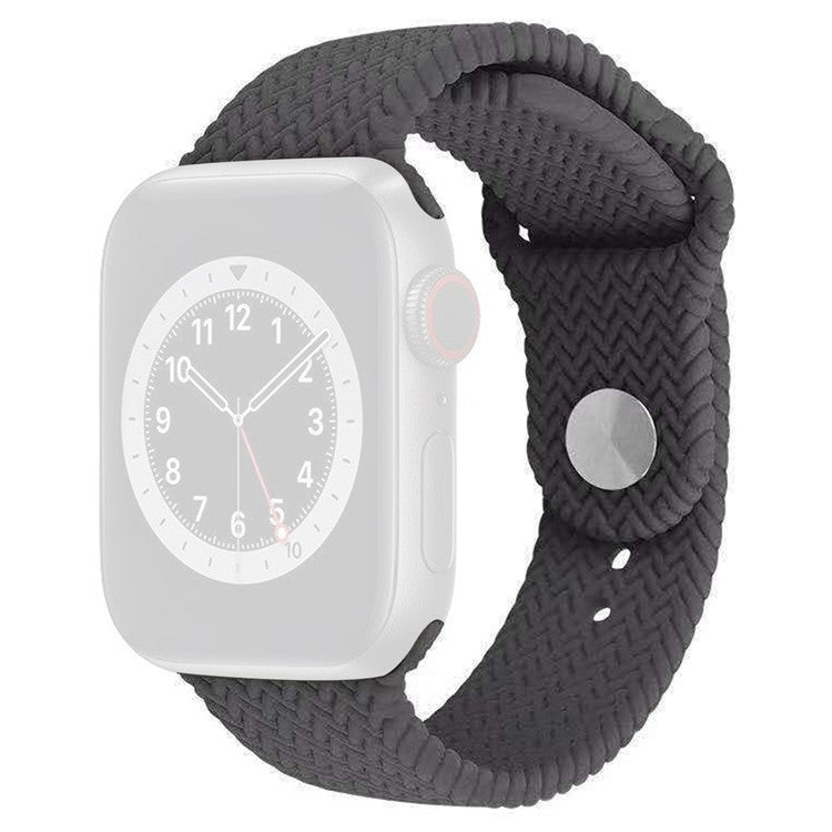 For Apple Watch 10 46mm / Ultra 2 / Ultra 49mm / 9 8 7 45mm / SE (2023) SE (2022) SE 6 5 4 44mm / 3 2 1 42mm Watch Band Silicone Strap - Grey
