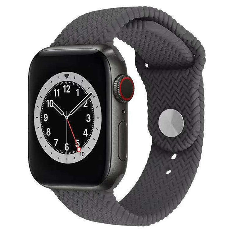 For Apple Watch 10 46mm / Ultra 2 / Ultra 49mm / 9 8 7 45mm / SE (2023) SE (2022) SE 6 5 4 44mm / 3 2 1 42mm Watch Band Silicone Strap - Grey